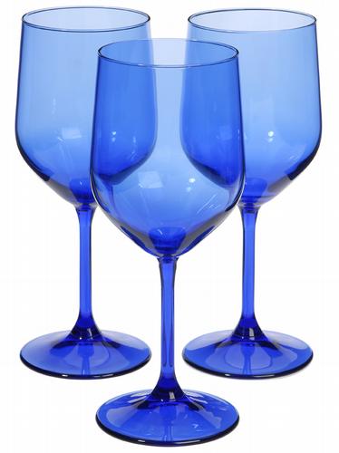 cobalt blue wine glasses