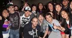 The Wanted wiht fans in LA