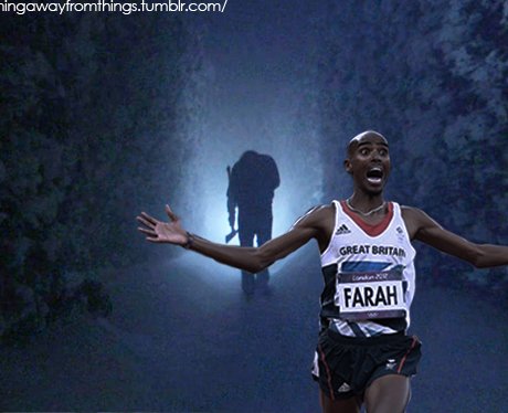 Mo Farah Running Away From Things | Running, Mo farah, Farah