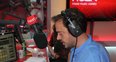 Jamie Theakston eating baby food