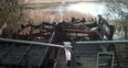 Walton Lake Birdwatching Hide on fire