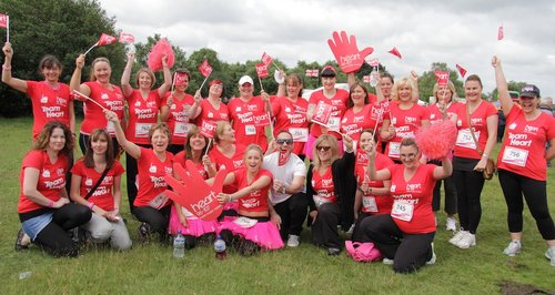 Team Heart at Sutton Coldfield Race for Life