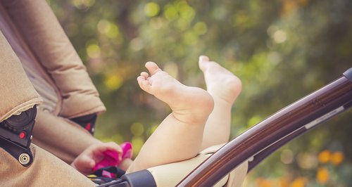Baby in a pushchair