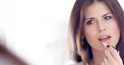 Woman wearing makeup