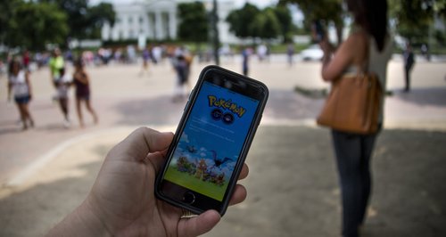 Pokemon Go image with woman