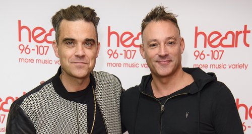 Toby Anstis and Robbie Williams heart