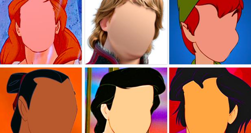 Disney princes without their faces